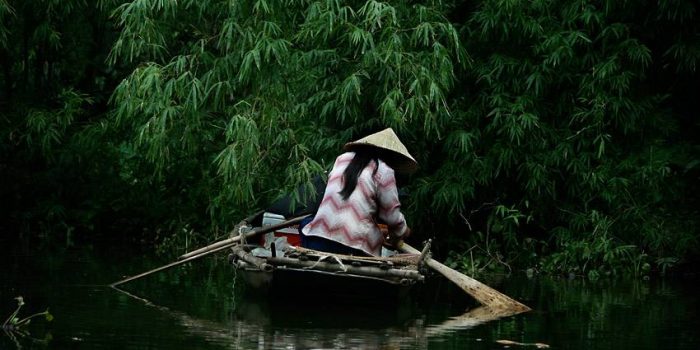 Tam-Coc Boat Person, Vietnam